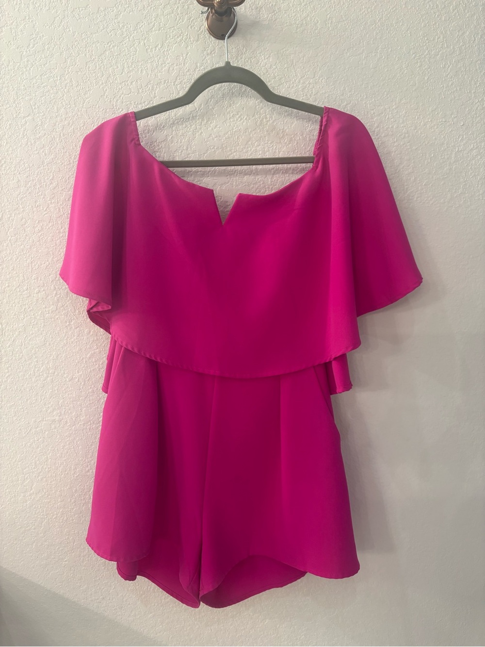 Like New Pink Off-Shoulder Romper - M